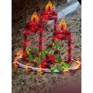 Holiday Time Window Christmas Lighted Candles 43 Mini Light Bulbs Original Box
